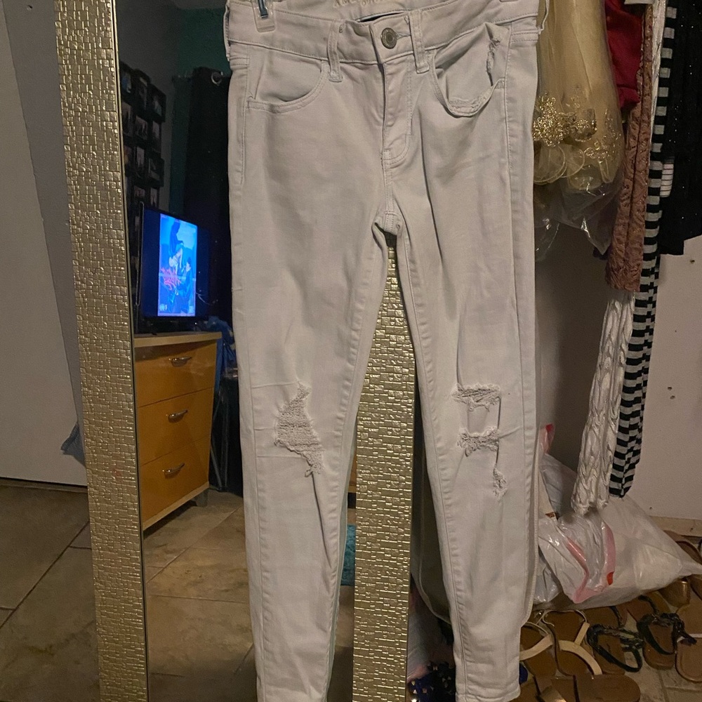 American Eagle size 2 regular white